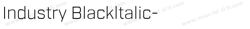 Industry Blackltalic字体转换